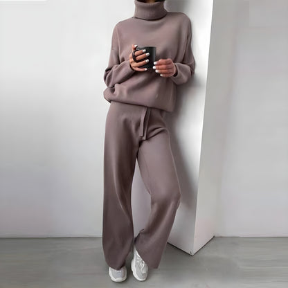 Yara™ - 2-delat set, varm tröja med turtleneck och mjuka långbyxor